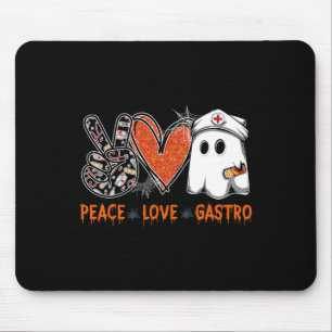 Peace Love Gastro Ghost Nurse Gastroenterology Hal Muismat