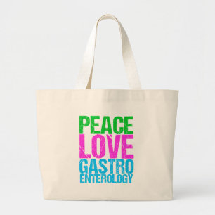 Peace Love Gastroenterology Grote Tote Bag