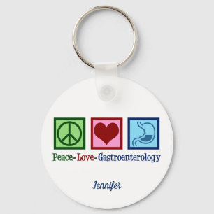 Peace Love Gastroenterology Sleutelhanger