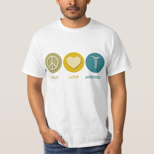 Peace Love Gastroenterology T-shirt (Voorkant)