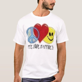 Peace Love & Geluk Fited T-shirt