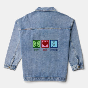 Peace Love Genealogie Denim Jacket