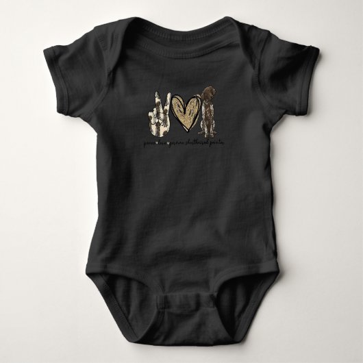 Peace Love German Shorthaired Pointer Romper (Voorkant)