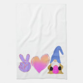 Peace Love Gnome | Pasgeborene bij pasta Theedoek (Verticaal)