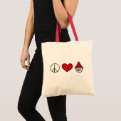 Peace Love Gnome Tote Bag (Voorkant (product))