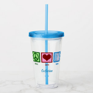 Peace Love Goats Acryl Drinkbeker