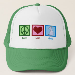 Peace Love Goats Trucker Pet