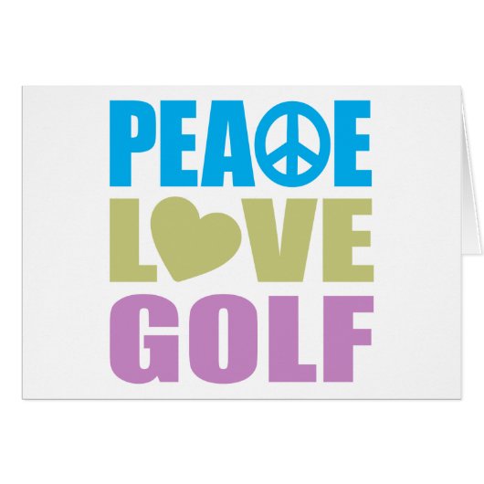 Peace Love Golf (Voorkant Horizontaal)