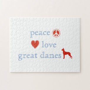 Peace Love Great Danes Legpuzzel