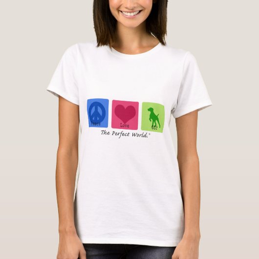 Peace Love GSP T-shirt (Voorkant)