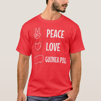 Peace love guinea pigs Premium T-Shirt