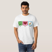 Peace Love Guitar T-shirt (Voorkant volledig)