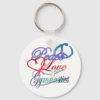 Peace, Love, Gymnastics Sleutelhanger