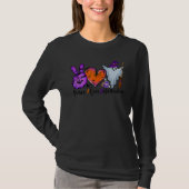 Peace Love Halloween Lazy Halloween Costume Cool P T-shirt (Voorkant)