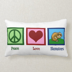 Peace Love Hamsters Kussen