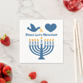 Peace Love Hanukkah Servetten (Insitu)