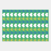 Peace Love & Hanukkah Wrapping Paper Flat Sheet (Voorkant 2)