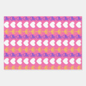 Peace Love & Hanukkah Wrapping Paper Flat Sheet (Voorkant)