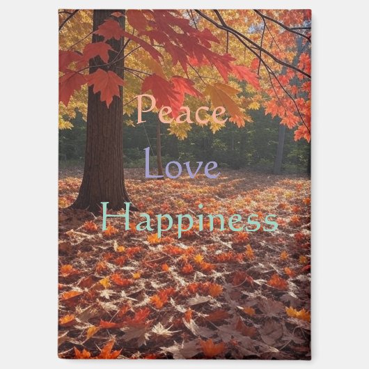 Peace Love Happiness  Magnet Magneet (Voorkant)
