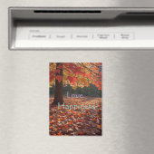 Peace Love Happiness  Magnet Magneet (Insitu (Vaatwasser))