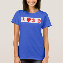 PEACE LOVE HAPPY MONEY Women's grijs debiettankopj