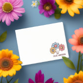 Peace Love Harmony 60s Retro Daisies met naam Post-it® Notes