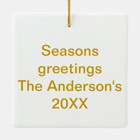 Peace Love Harmony Keramisch Ornament (Achterkant)