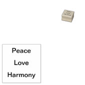 Peace Love Harmony Rubberstempel (Gestempeld)