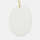 Peace Love Harp Keramisch Ornament (Achterkant)