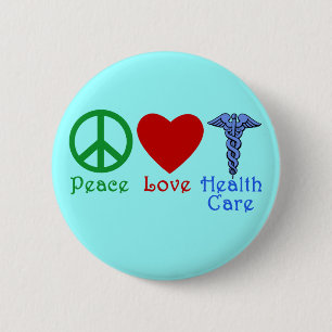 Peace Love Healthcare Products Ronde Button 5,7 Cm