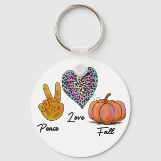 Peace Love Herfst Sleutelhanger