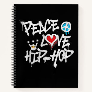 Peace Love Hip Hop Dancing Notitieboek