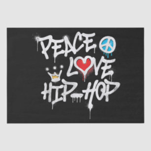 Peace Love Hip Hop Dancing Tissuepapier