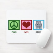 Peace Love Hippos Muismat (Met muis)