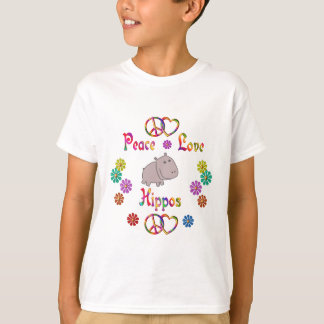 PEACE LOVE HIPPOS T-SHIRT