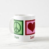 Peace Love Hockey Koffiemok (Voorkant links)