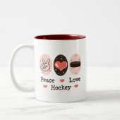 Peace Love Hockey Mok (Links)