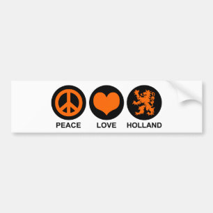 Peace Love Holland Bumpersticker