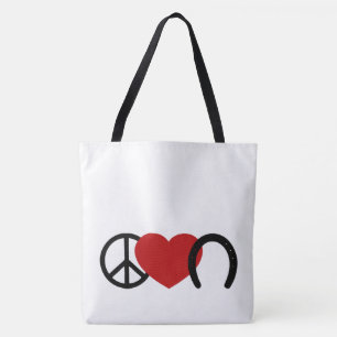 Peace-Love-Hoof Draagtas