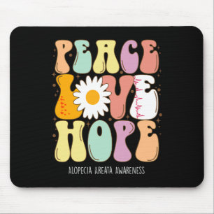 Peace Love Hope Alopecia Areateness Gift Muismat