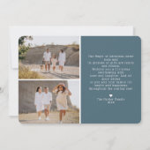 Peace Love Hope | Carte photo de Noël (Dos)