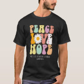 Peace Love Hope Mast Cell Activation Syndrome MCAS T-shirt (Voorkant)