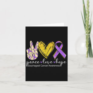 Peace Love Hope Slokdarmkanker Bewustzijn Draag P Kaart