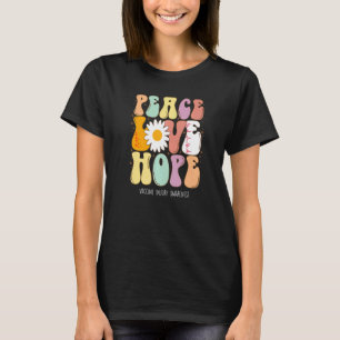 Peace Love Hope Vaccine Injury Awareness T-shirt