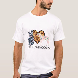 Peace Love Horse Lover T-shirt