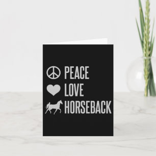 Peace Love Horseback Horse Riding Kaart