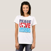 Peace Love Horseback Riding Shirt (Voorkant volledig)