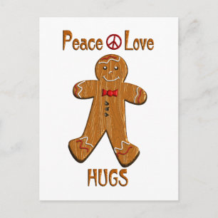 Peace Love Hugs Briefkaart