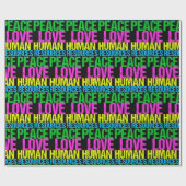 Peace Love Human Resources Cadeaupapier (Vlak)
