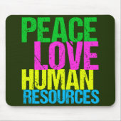 Peace Love Human Resources Muismat (Voorkant)